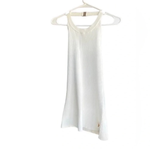 MILLY White Knitted Halter Neck Open Back Sleeveless Top Size Large - Picture 6 of 15